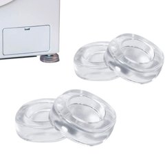 Амортизирующие резиновые шумопоглощающие подставки для стиральной машины Прозрачные