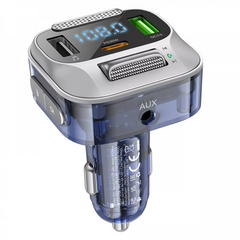Автомобильный Fm Transmitter MP3 — Hoco E75 Bravery PD30W+QC3.0 — dark blue