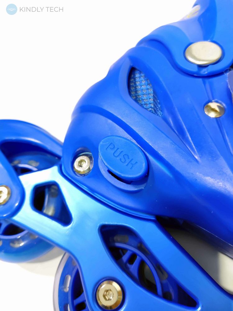 Раздвижные роликовые коньки Lemandu 201 размер М Синие