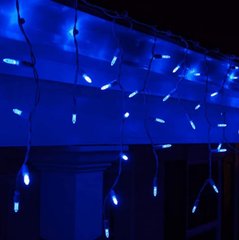 Гирлянда бахрома уличная 120LED (RD-7113) (Ø 3,3) 4м, 30/50/70см (флеш) Цвет ламп-Синий, провод Black
