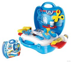 Детский набор доктора с чемоданчиком Doctor Toy (со световыми эффектами) на 18 предметов