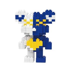 Конструктор Magic Blocks «Мультгерої» Синьо-жовтий ведмедик 12 см