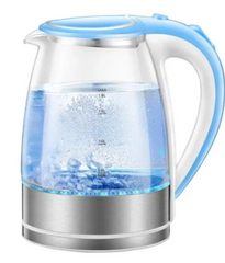Электрический стеклянный чайник Goldteller MG-07 (1.8L) BLUE с подсветкой