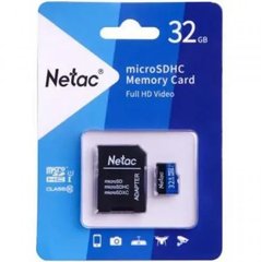 Карта пам'яті micro NETAC 32GB P500 class 10 (з адаптером)