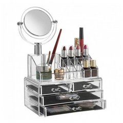 Акриловий органайзер для косметики із дзеркалом Cosmetic Storage Box CX-8702
