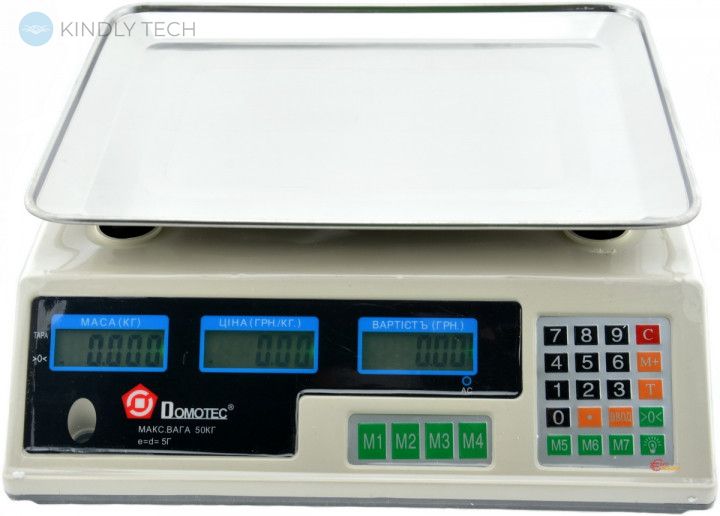 Торговые электронные весы Domotec MS-228 до 50 кг