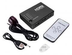 Комутатор HDMI 1080P switch перемикач 5 на 1