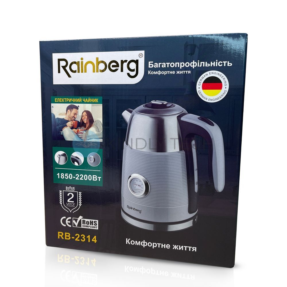 Электрочайник Rainberg RB-2314 1,8 л, 2200 Вт, в ассортименте