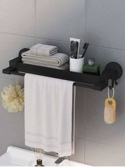 Настінна вішалка для рушників у ванній кімнаті Simple Towel Rack YH6614, Чорна