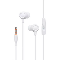 Дротові навушники з мікрофоном 3.5mm — Celebrat Fly-1 — White