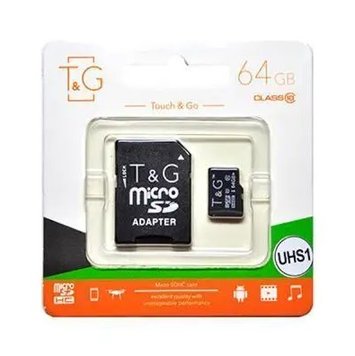 Карта памяти micro TG 64GB class 10 (с адаптером)