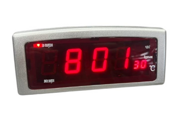 Електронний годинник з будильником 818 RED
