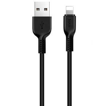 Кабель для подзарядки телефона Lightning Apple HOCO X20 2A (2м), Черный