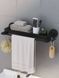Настенная вешалка для полотенец в ванной комнате Simple Towel Rack YH6614, Черная