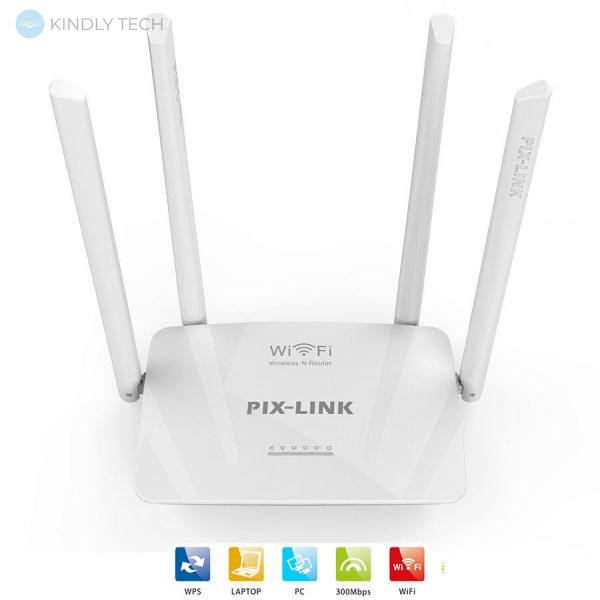 Маршрутизатор ROUTER PIX LINK LV-WR08 2,4G 300MBPS