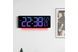 Стильний LED-годинник 6669R RGB настінний/настільний з пультом, календарем і термогігрометром
