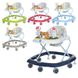 Детские ходунки Bambi M 3656-S силиконовые колеса, мишки, красные
