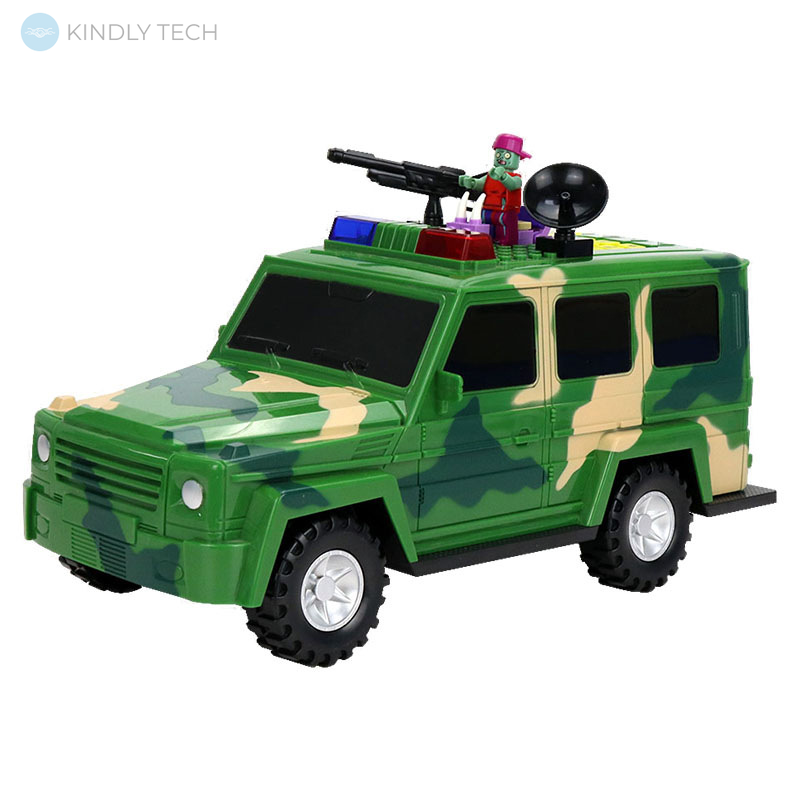 Електронна скарбничка-сейф Машинка LEGO з кодовим замком і сканером відбитка пальця Gelendvagen green