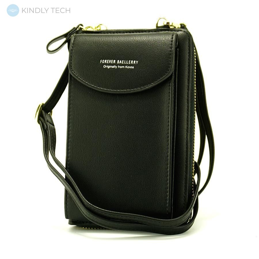 Жіночий гаманець-клатч Wallerry ZL8591 Чорний