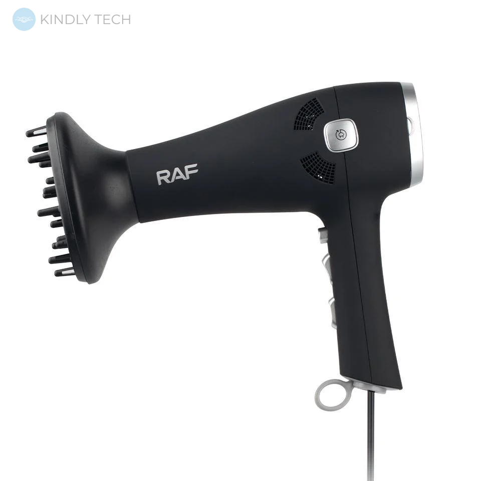 Мощный фен для волос с диффузором RAF R.402B