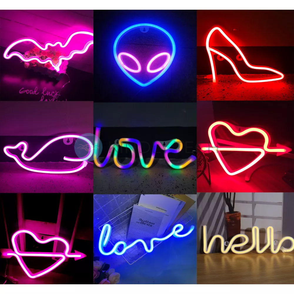 Нічний неоновий світильник &mdash; Neon Lamp series &mdash; Alien
