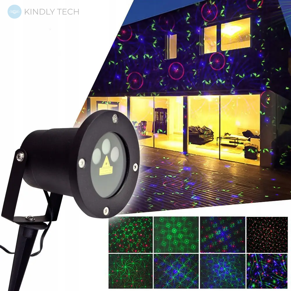 Проектор лазерный установка-диско Laser Light with Remote + 6 Photos
