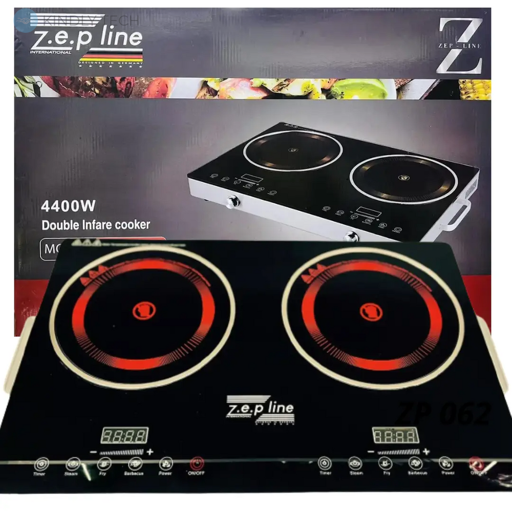 Інфрачервона двоконфоркова плита Zep-line ZP-062 електрична плита 4400 Вт