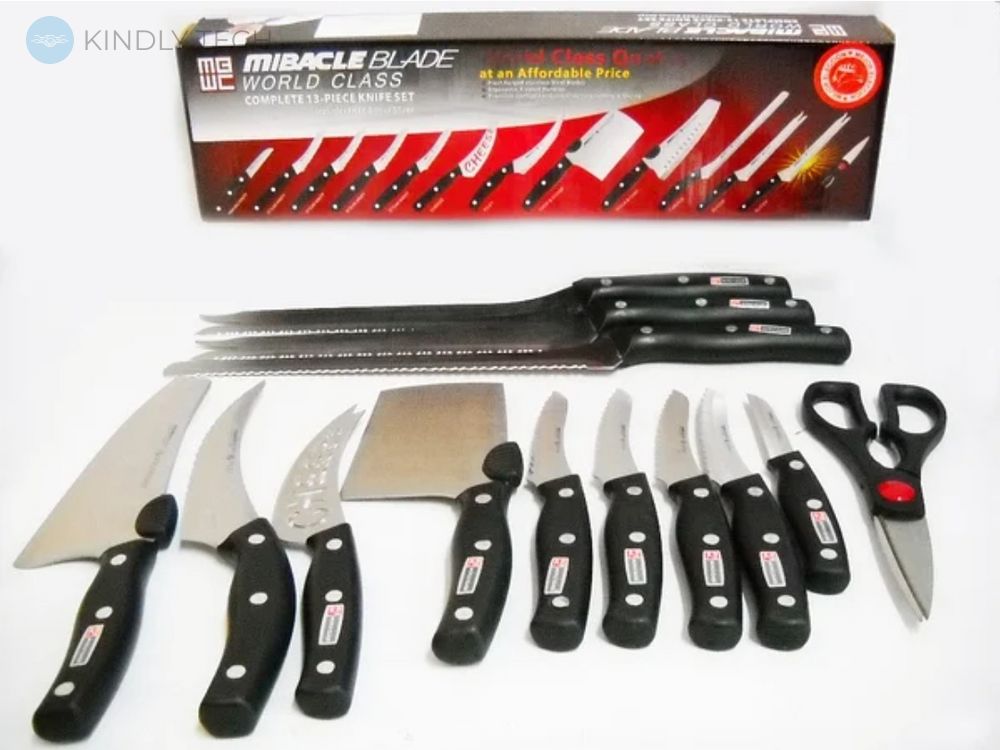 Набор профессиональных кухонных ножей Miracle Blade 13в1