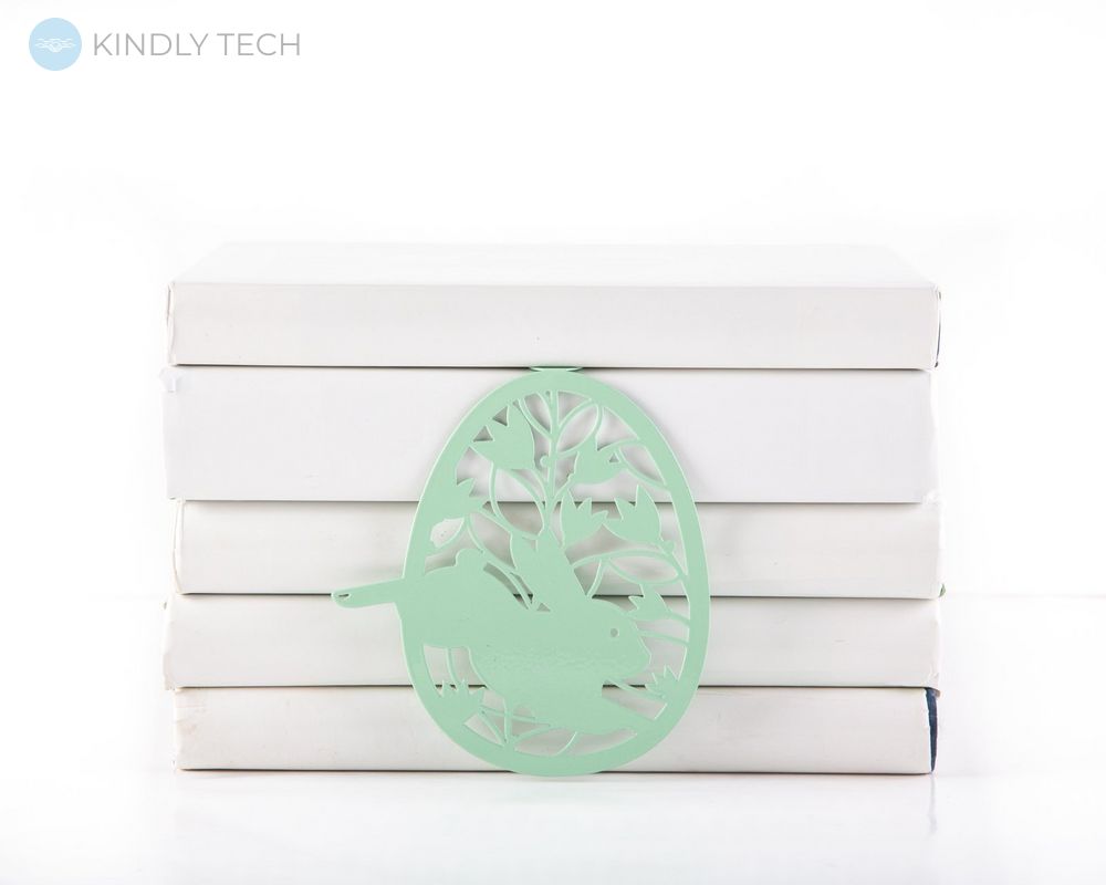 Закладка для книг «Пасхальное яйцо» (мятный цвет), Зелёный