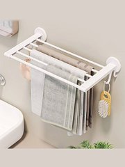 Настінна вішалка у ванну кімнату New Simple And Multi-Functional Towel Rack, Біла