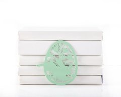 Закладка для книг «Пасхальное яйцо» (мятный цвет), Зелёный