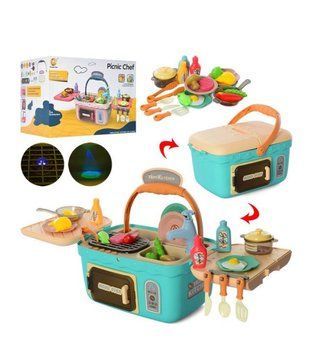 Кухня дитяча ігрова з мийкою Picnic Chef, зелена
