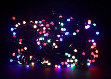 Гірлянда 100LED (RD-7127) 9 м. Колір ламп-Мікс, провід Black