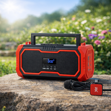 Мощная портативная Bluetooth-колонка TS-5576 с фонариком и FM-радио
