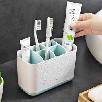 Органайзер для зубных щеток Large toothbrush caddy, Голубой