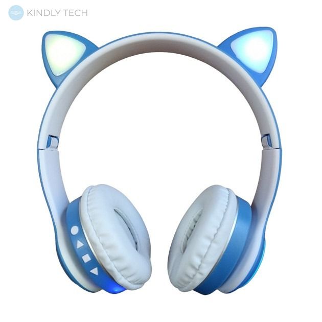 Навушники CAT EAR Headphones VZV-23M Bluetooth 5.0 + EDR Сині
