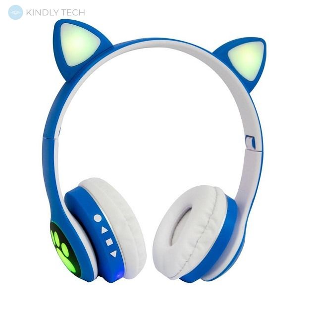 Наушники CAT EAR Headphones VZV-23M Bluetooth 5.0 + EDR Синие