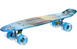 Скейт Пенни Борд (Penny Board 881) со светящимися колесами, Голубой