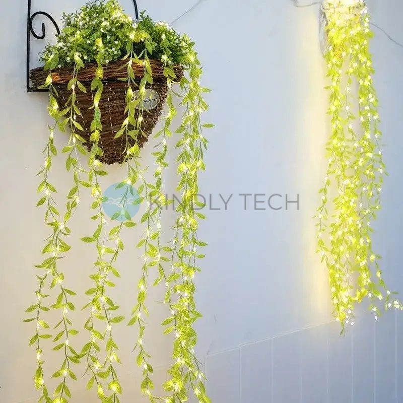 Гірлянда &laquo;Зелена іва&raquo;, 200 LED, 3 м, тепле біле світіння