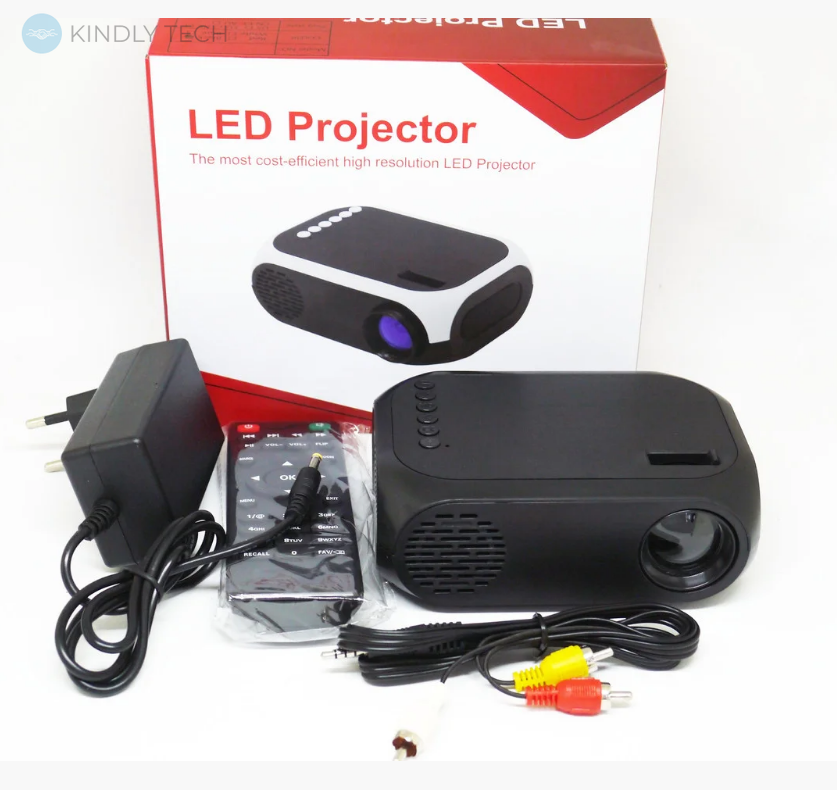 Портативный Мультимедийный Мини-проектор Led Projector YG320C, Черный