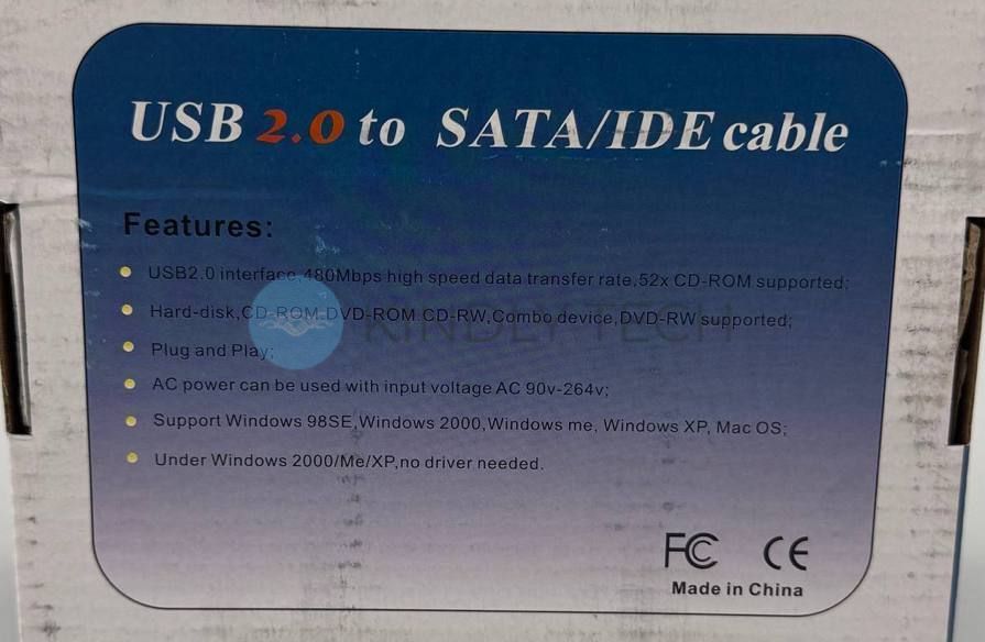Адаптер USB 2.0 на SATA/IDE