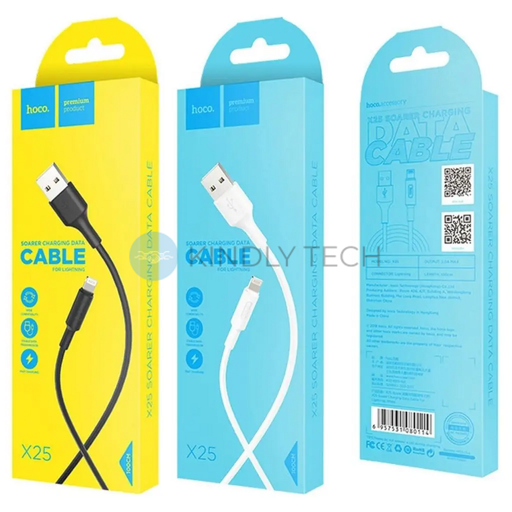 Кабель Lightning iPhone HOCO X25 Soarer (1 метр), В ассортименте