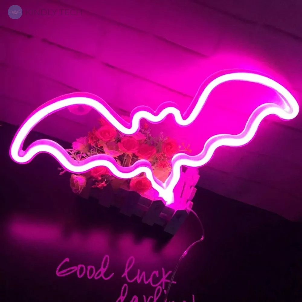 Нічний неоновий світильник — Neon Lamp series — Bat