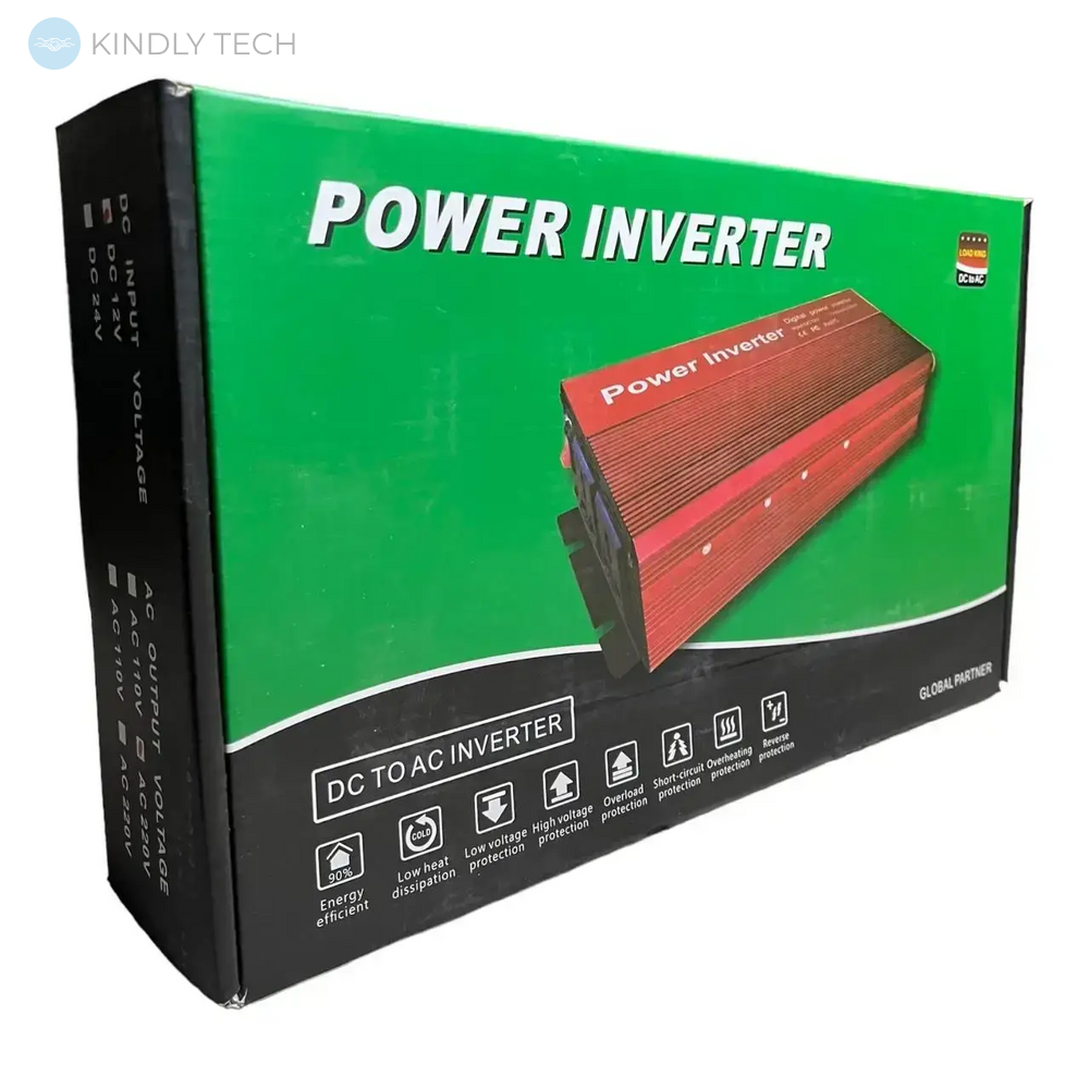 Преобразователь напряжения Power Inverter 12V на 220V 2500W