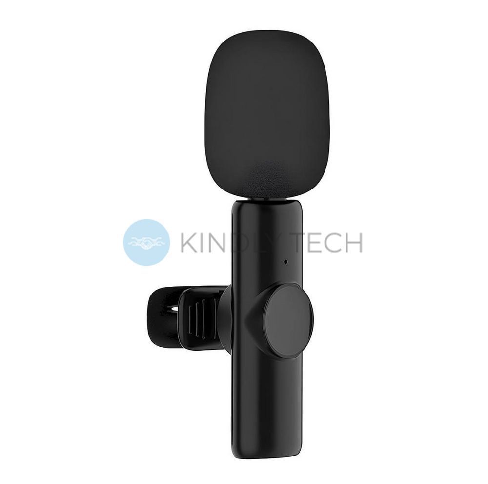 Петличний мікрофон K11 Wireless Lavalier з адаптером Lightning чорний