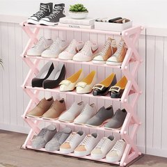 Полиця для взуття Simple Multifunctional Shoe Rack YH8809-5, 5 ярусів Pink