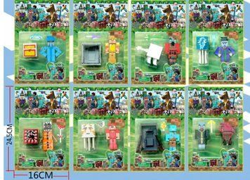 Ігровий набір &laquo;3 фігурки сільських жителів з гри Minecraft&raquo; в асортименті