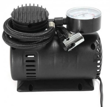Мощный автомобильный компрессор Air Compressor DC-12V 250 PSI с аналоговым манометром