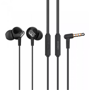 Дротові навушники з мікрофоном 3.5mm &mdash; Celebrat G21 &mdash; Black