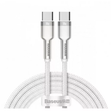 Кабель USB C to C 100W PD (2m) &mdash; Baseus (CALD000302) Dynamic Series White